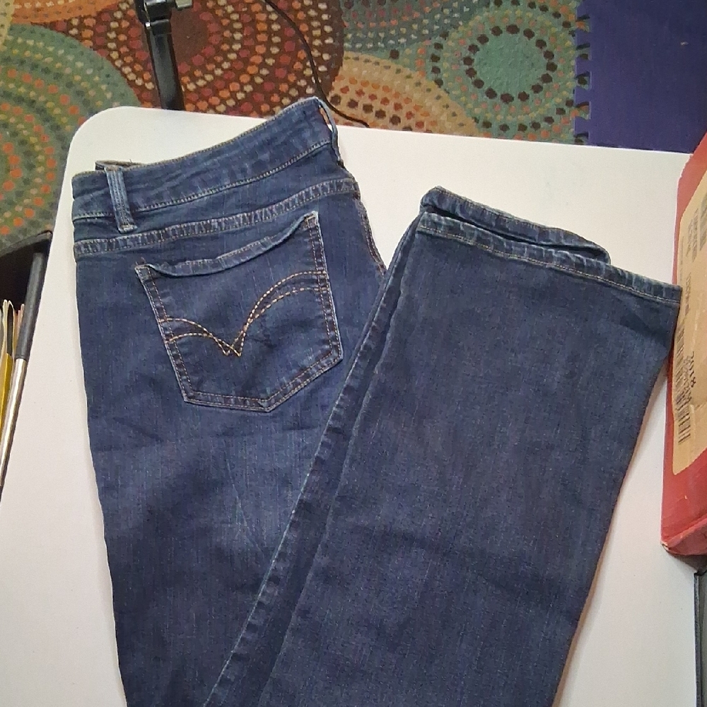 Warehouse Indigo Straight Leg Jeans